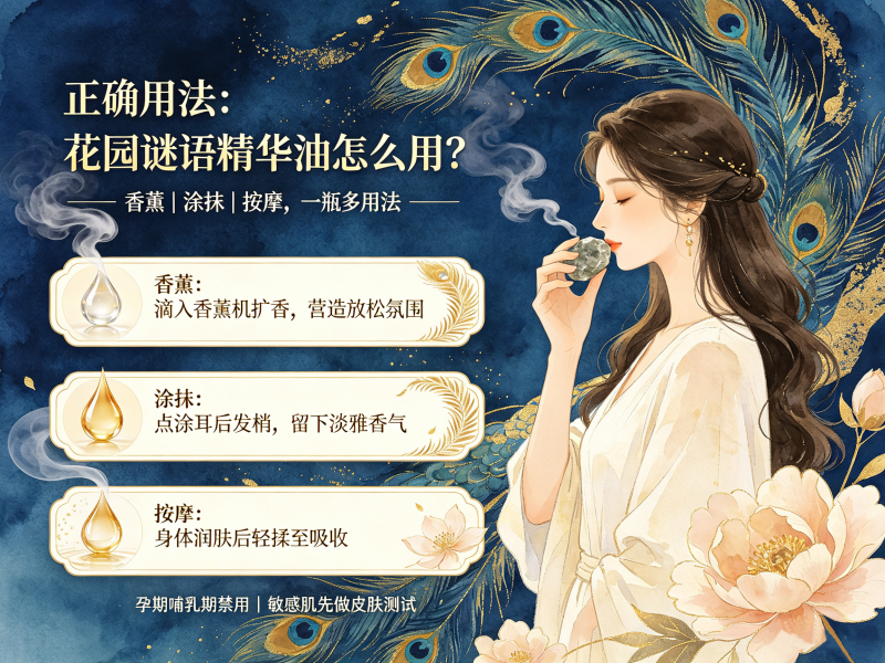 花园谜语精华油适合哪些人？花园谜语精华油怎么用？