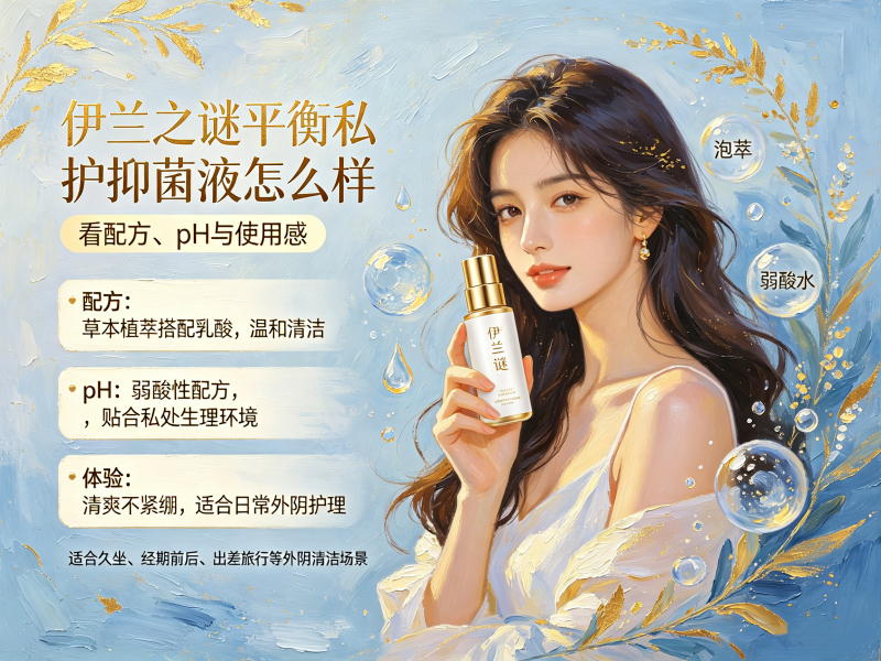 伊兰之谜平衡私护抑菌液怎么样_草本私护抑菌液有什么用
