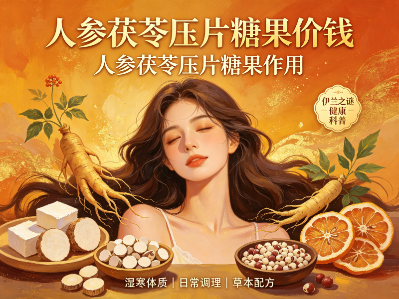 人参茯苓压片糖果价钱与作用盘点，食补内调怎么选？