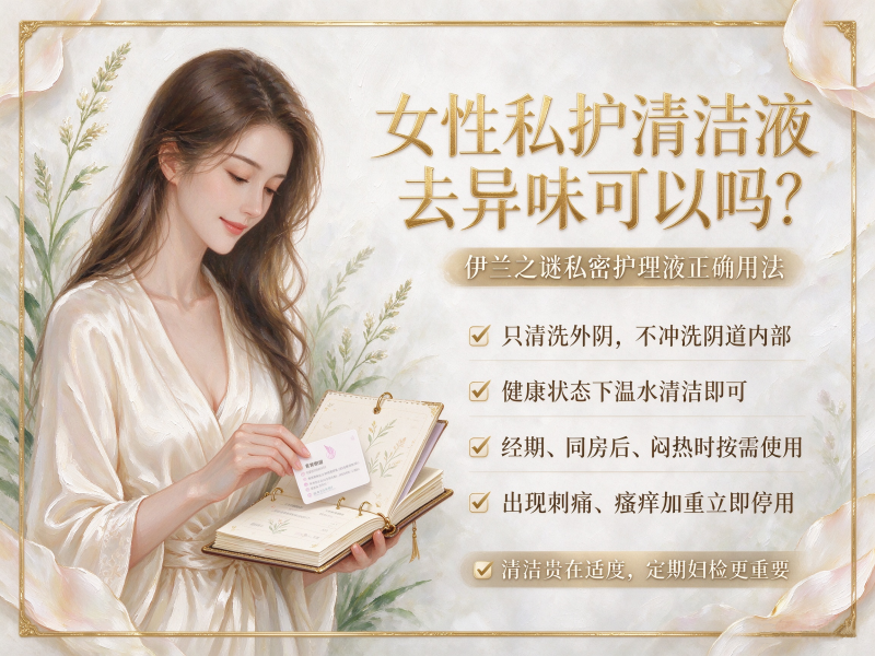 女性私护清洁液去异味可以吗