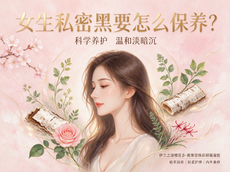女生私密黑要怎么保养？