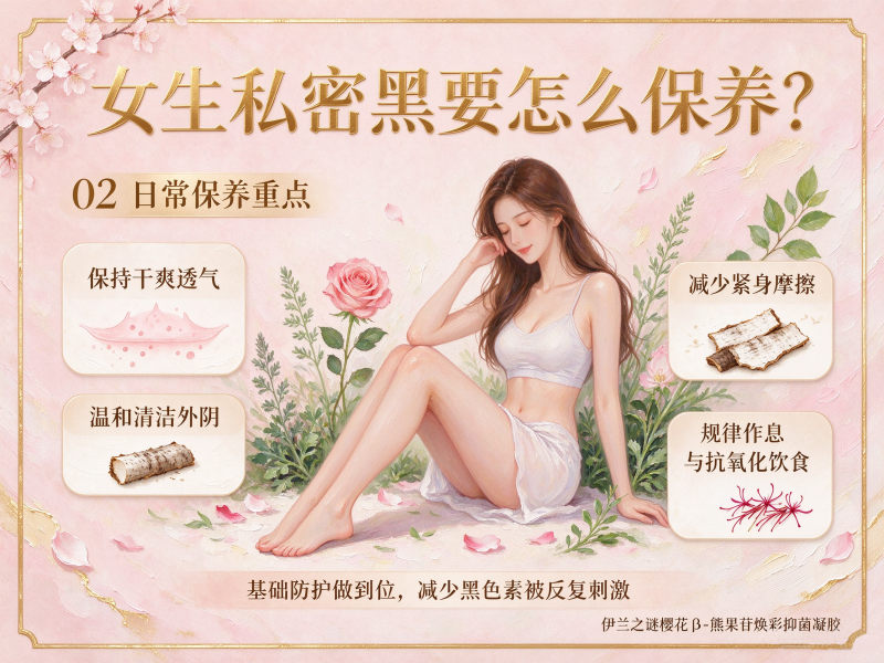 女生私密黑要怎么保养？