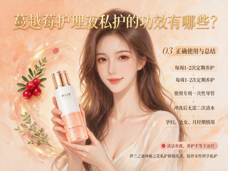 蔓越莓护理液私护的功效有哪些？