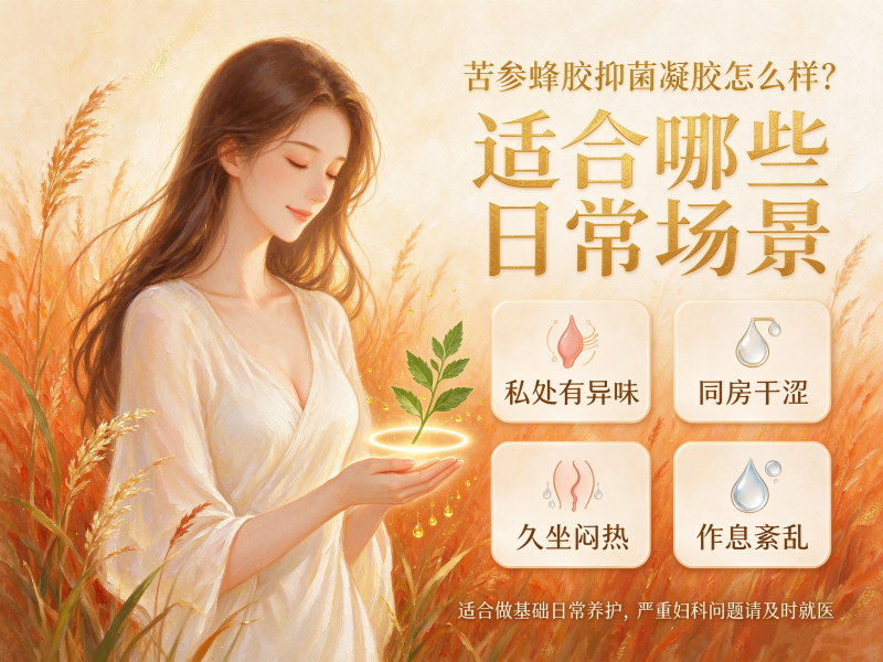 苦参蜂胶抑菌凝胶怎么样？