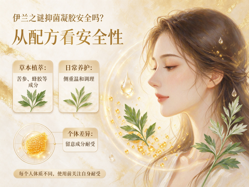 伊兰之谜抑菌凝胶安全吗？