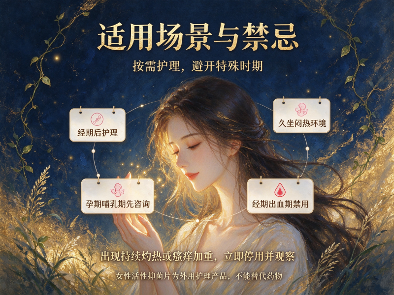 女性活性抑菌片怎么用？