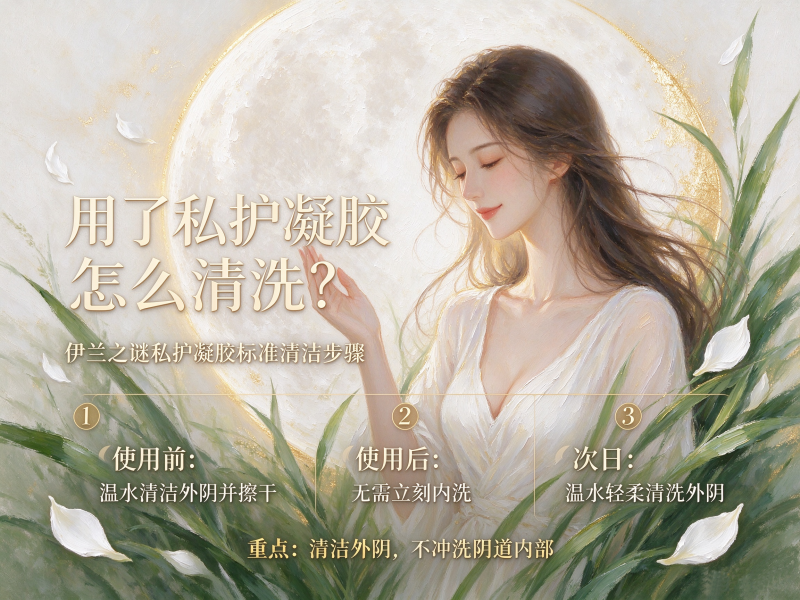 用了私护凝胶怎么清洗？