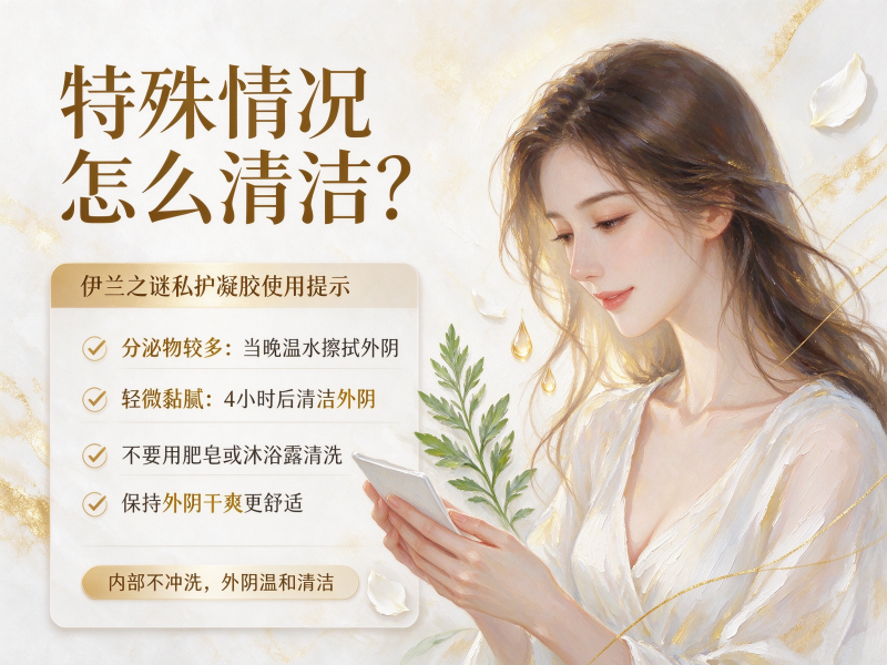 用了私护凝胶怎么清洗？