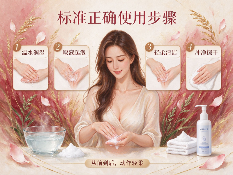 玻尿酸私护洗液正确用法