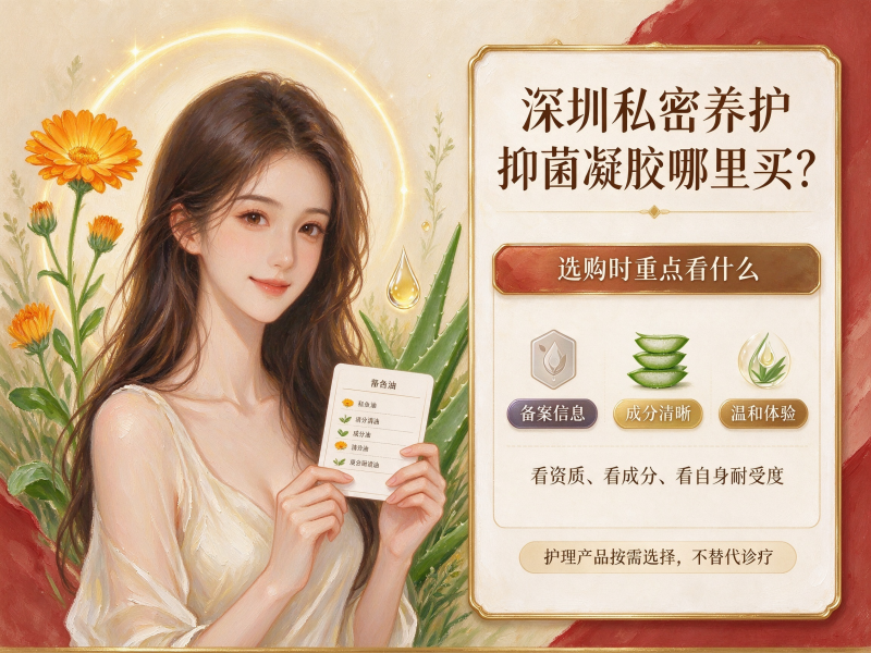 深圳私密养护抑菌凝胶哪里买？
