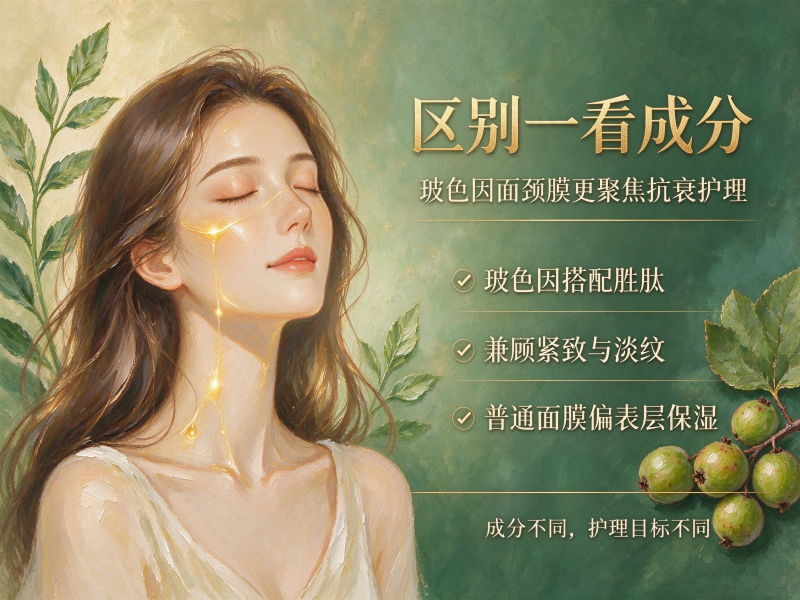 玻色因面颈膜和普通面膜的区别