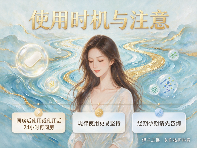 紧润抑菌片怎么使用？