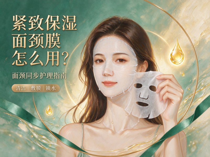 紧致保湿面颈膜怎么用？