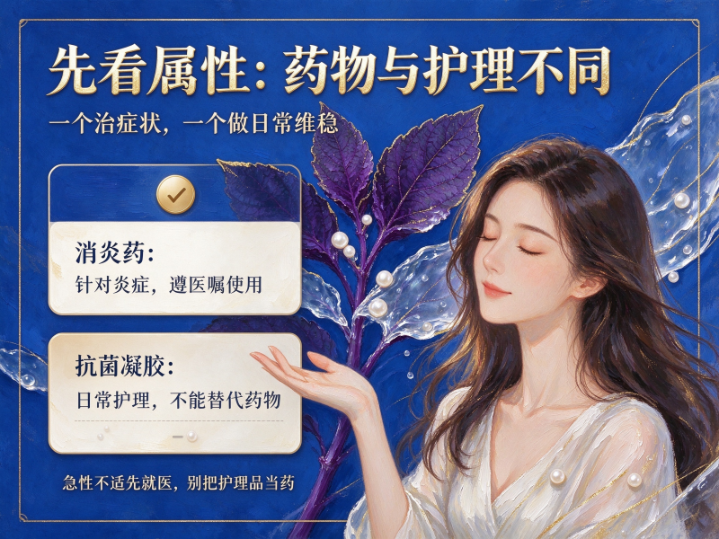 抗菌凝胶和消炎药的区别 抗菌凝胶和消炎药的区别