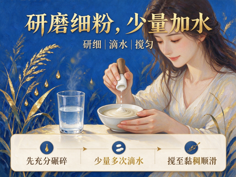 抑菌片如何弄成浆煳状的？