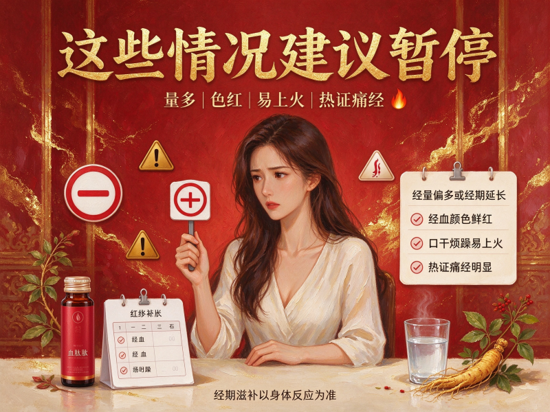 红参黄芪血肽饮来月经可以喝吗？
