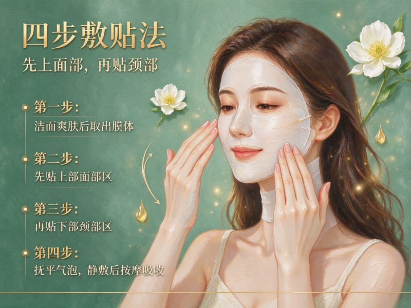 三段式面颈膜的敷贴贴法是什么? 三段式面颈膜的敷贴贴法是什么?