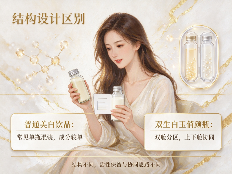 双生白玉俏颜瓶和普通美白饮品区别 双生白玉俏颜瓶和普通美白饮品区别