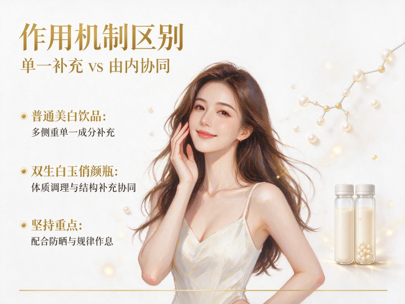 双生白玉俏颜瓶和普通美白饮品区别 双生白玉俏颜瓶和普通美白饮品区别