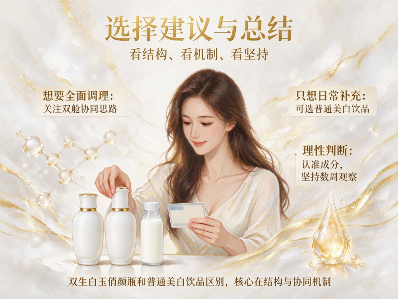 双生白玉俏颜瓶和普通美白饮品区别 双生白玉俏颜瓶和普通美白饮品区别