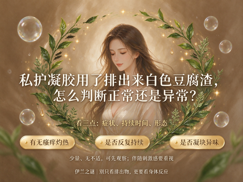 私护凝胶用了排出来白色豆腐渣 私护凝胶用了排出来白色豆腐渣