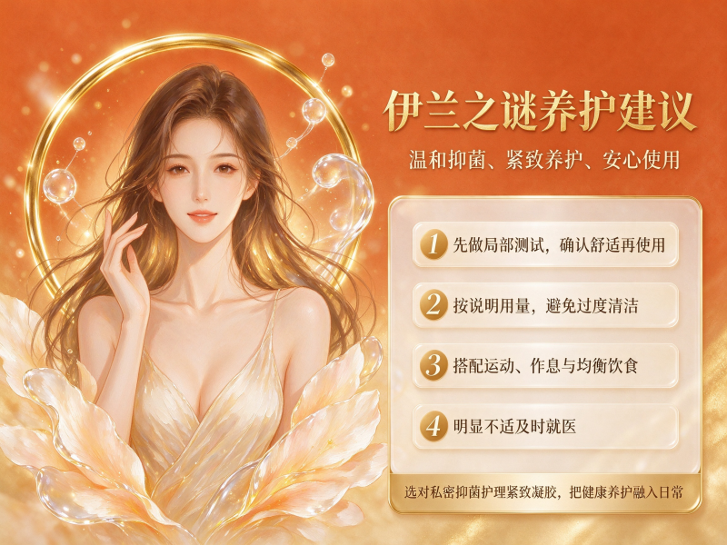 私密抑菌护理紧致凝胶有哪些？伊兰之谜为你的私密健康答疑