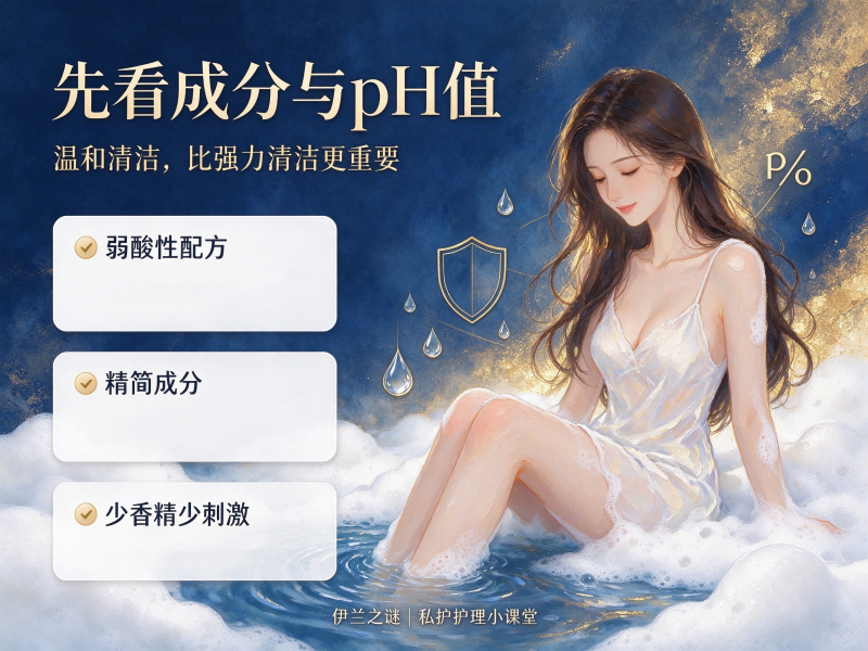 女生洗私护洗液哪种安全？私处护理这样选更安心