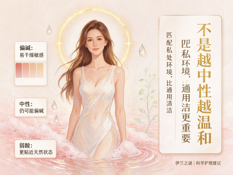 私护洗液 PH 值多少最好？私处护理选对酸碱度更安心