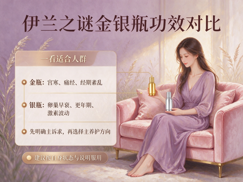 伊兰之谜金银瓶功效对比 伊兰之谜金银瓶功效对比