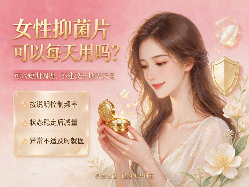 女性抑菌片可以每天用吗? 女性抑菌片可以每天用吗?