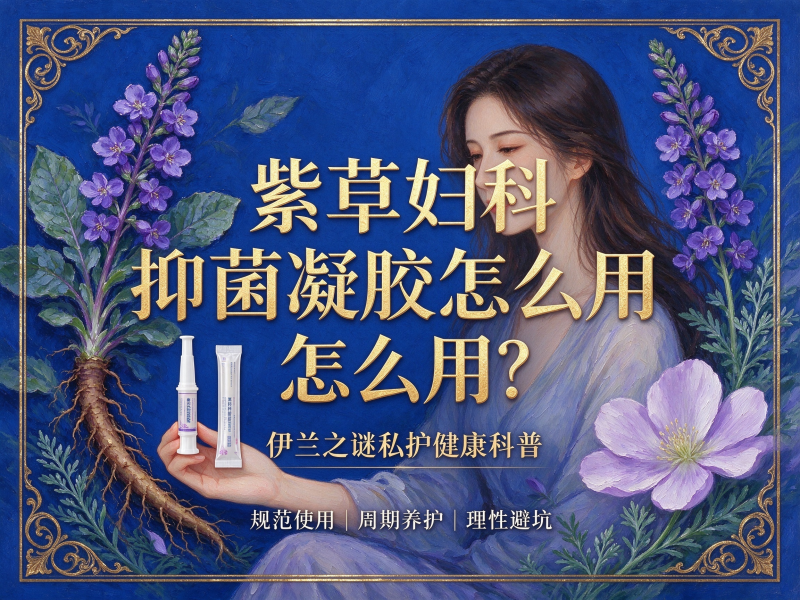 紫草妇科抑菌凝胶怎么用