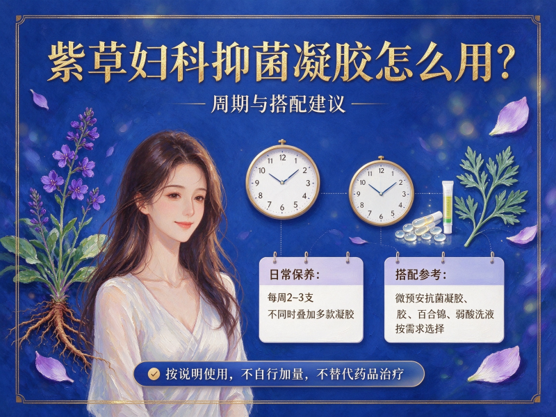 紫草妇科抑菌凝胶怎么用