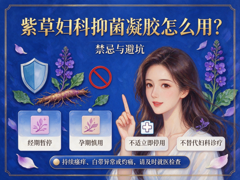 紫草妇科抑菌凝胶怎么用